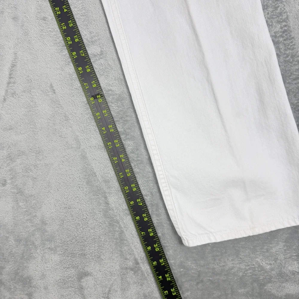 Polo Ralph Lauren Mens 34x32 Y2K Classic Fit Hudson White Straight Leg Denim